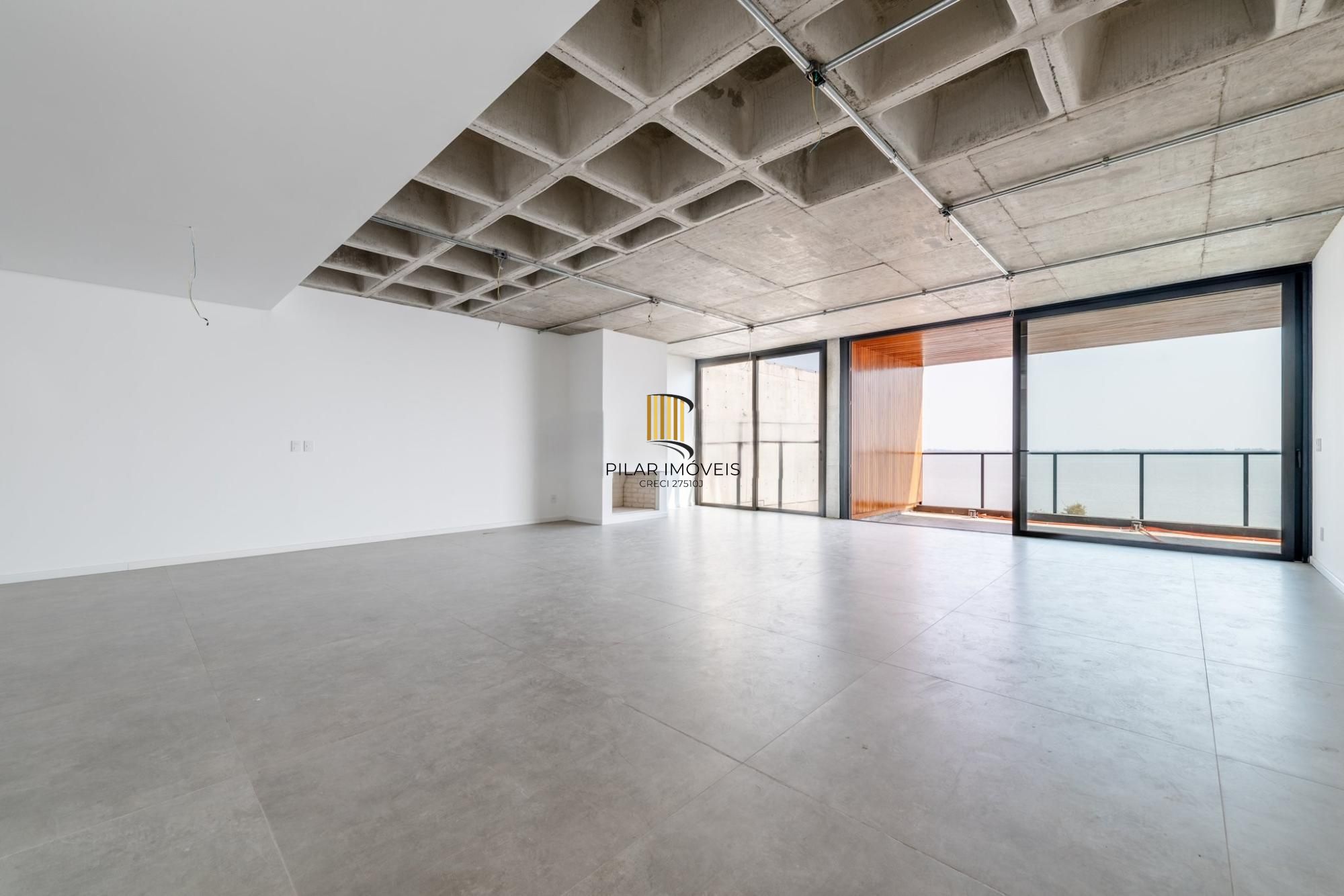 Belíssimo apartamento com projeto diferenciado e vista deslumbrante para o pôr do sol do Guaíba. - Pilar Imóveis