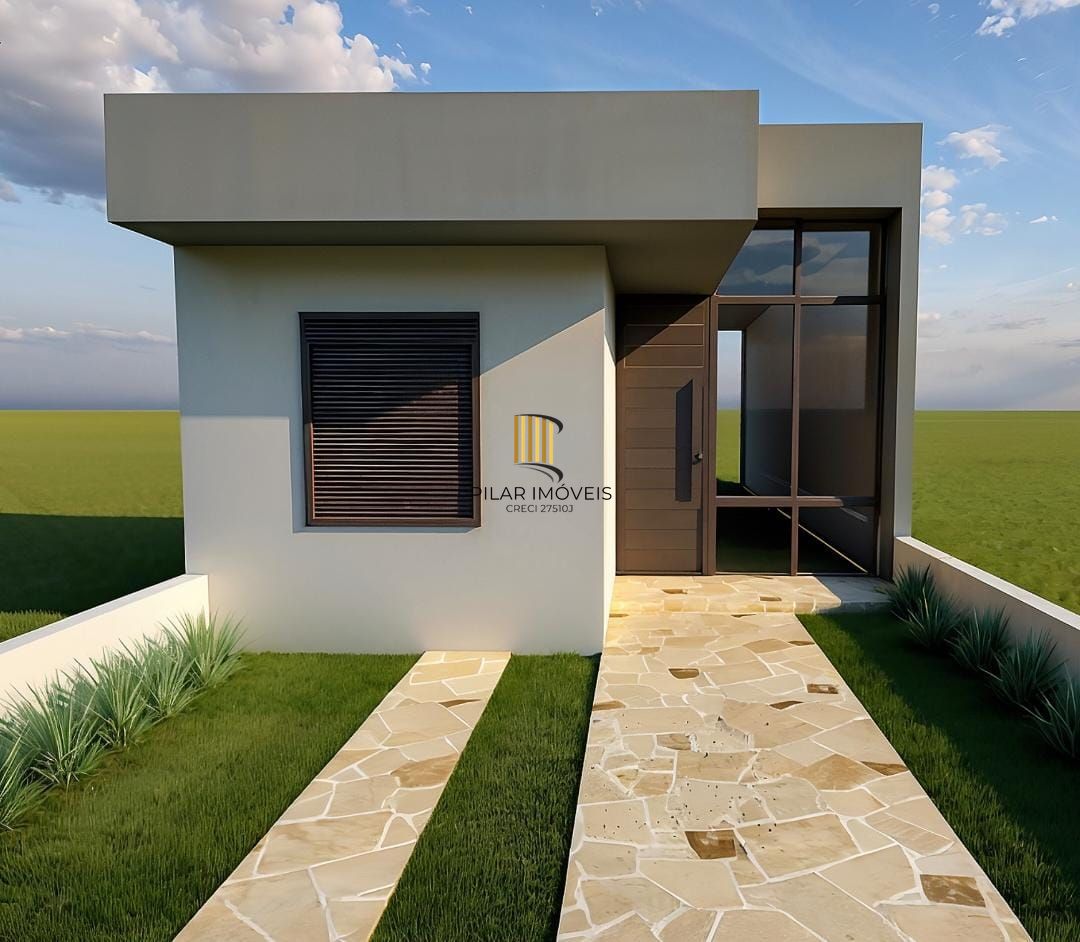Casa nova térrea 2 dormitórios com suíte e pátio - em construção. - Pilar Imóveis