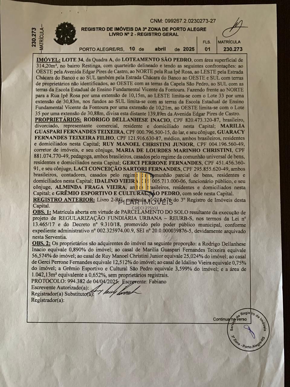 Terreno no bairro Camaquã