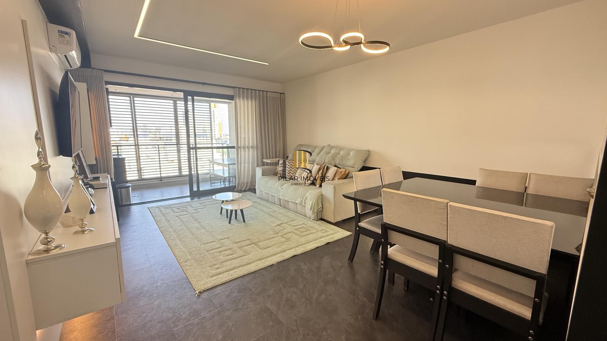 Apto 2 suítes mobiliado, vista Guaíba no Vértice Petrópolis - Pilar Imóveis