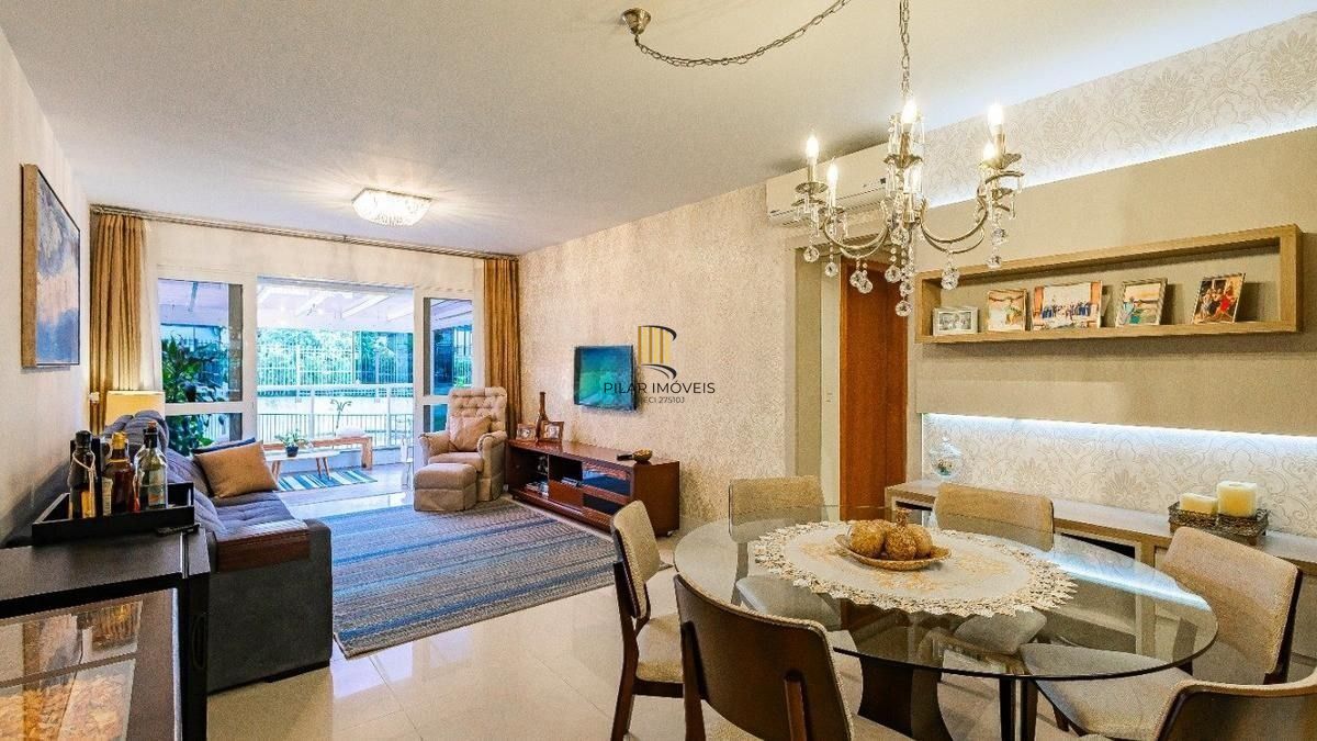 Apartamento com 3 quartos e 108m² na Nilo Peçanha - Chácara das Pedras, Porto Alegre.