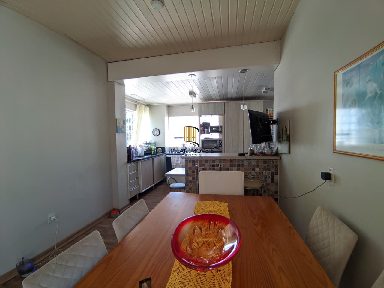 Casa com 3  Dormitórios, sacada e churrasqueira, no Bairro São João