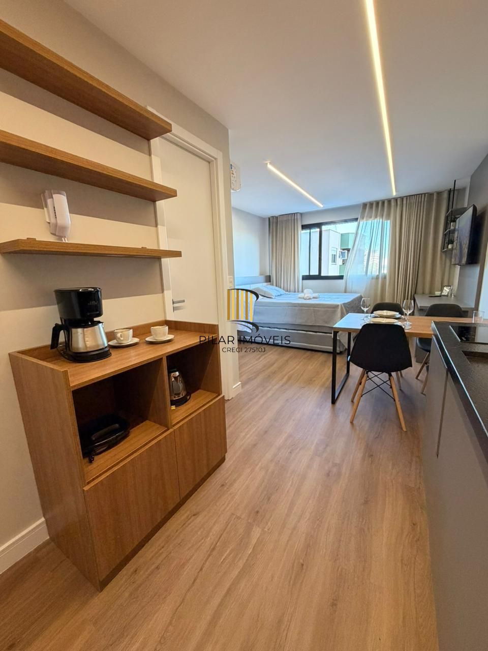 Studio Mobiliado no GO Cidade Baixa com Vista para o Guaíba