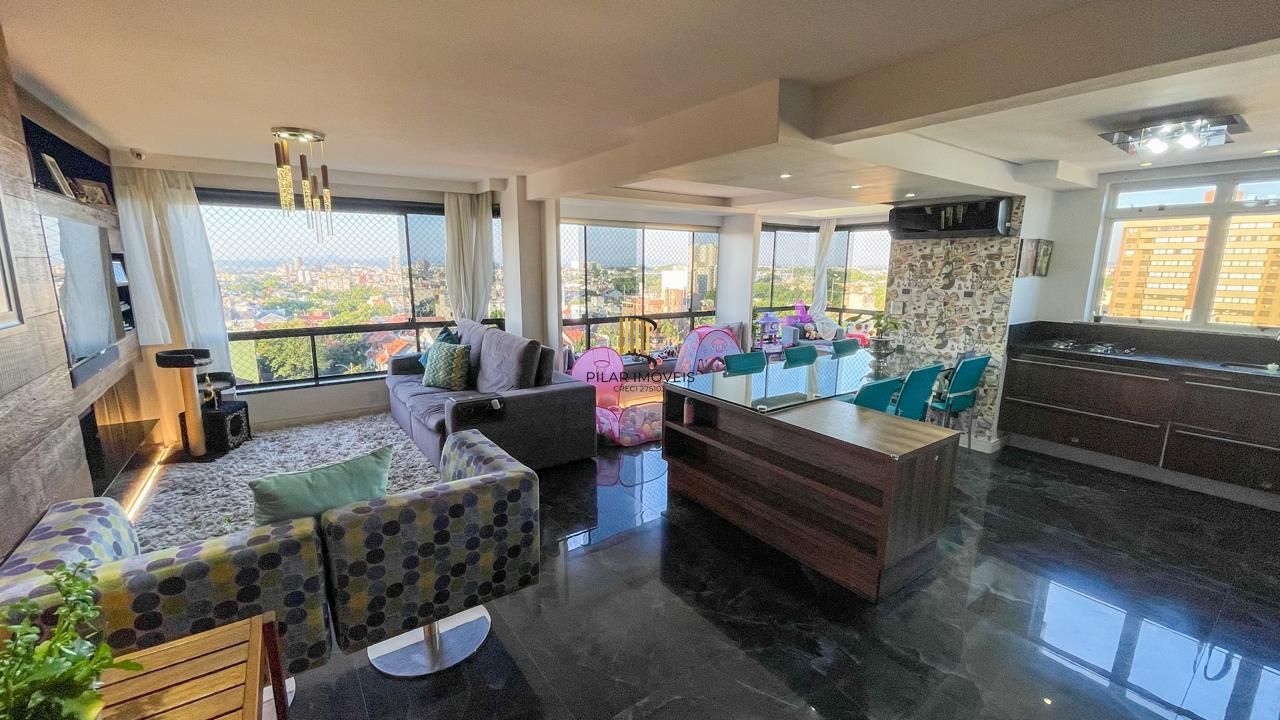 Cobertura mobiliada com piscina e vista 360° no Jardim Planalto – POA