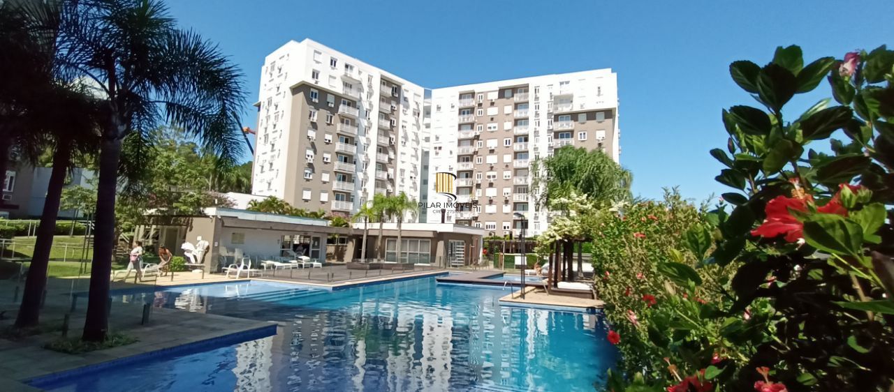 Apartamento mobiliado com sacada e churrasqueira