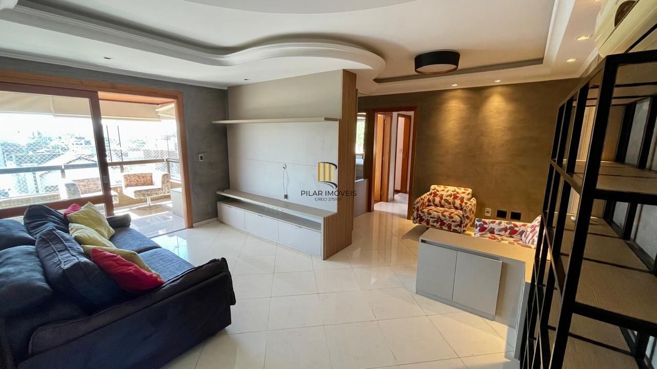 Apartamento mobiliado com sacada e churrasqueira