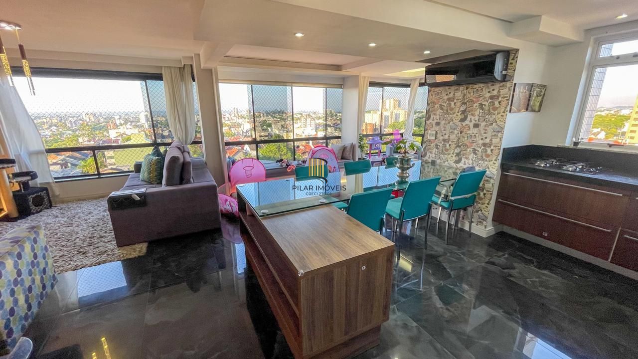 Cobertura mobiliada com piscina e vista 360° no Jardim Planalto – POA