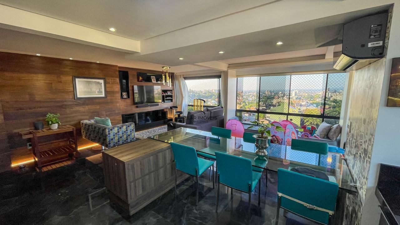 Cobertura mobiliada com piscina e vista 360° no Jardim Planalto – POA