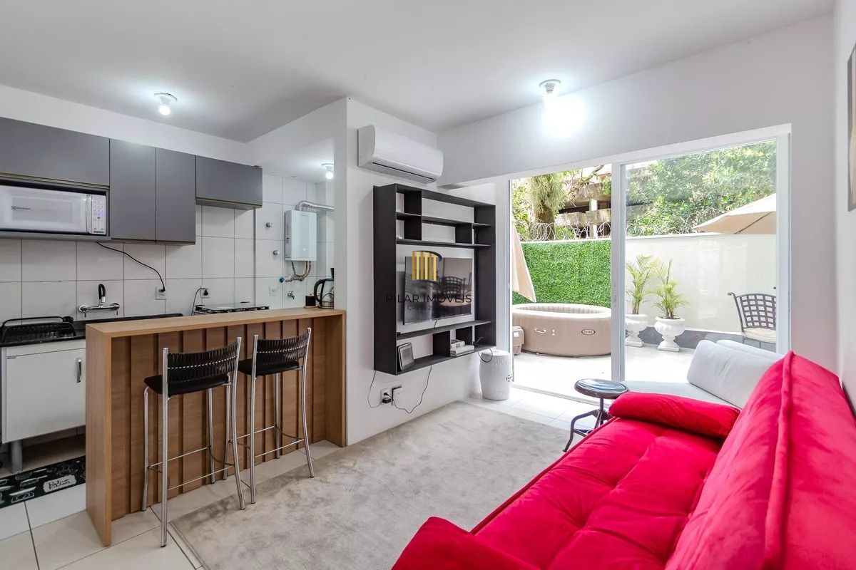 Apartamento 1 dormitório garden, mobiliado, 82m² - Pilar Imóveis