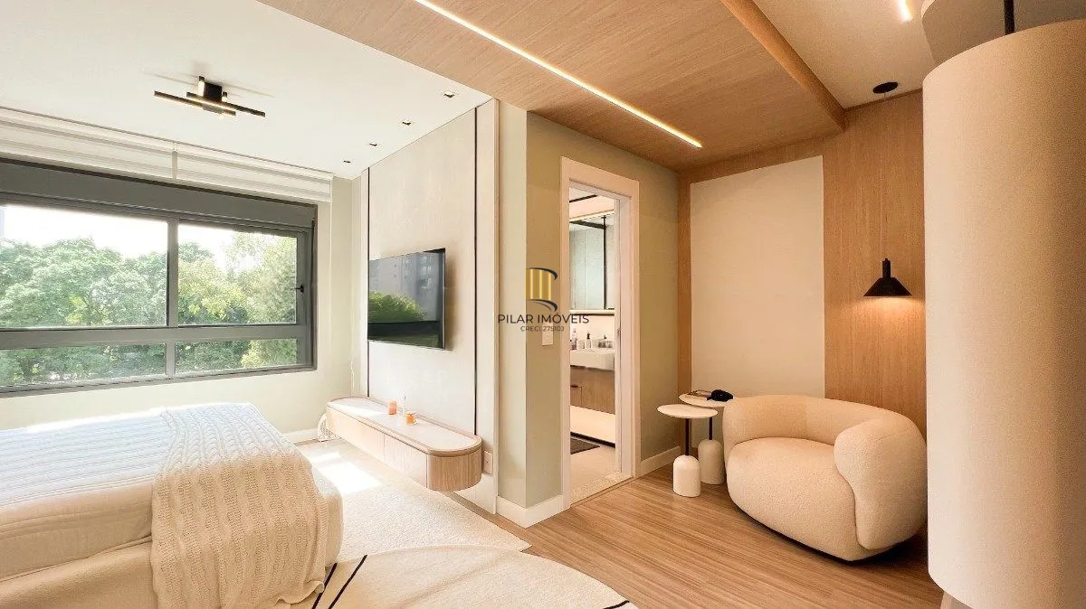 Apartamento Mobiliado com Suíte e Closet no Jardim Lindóia