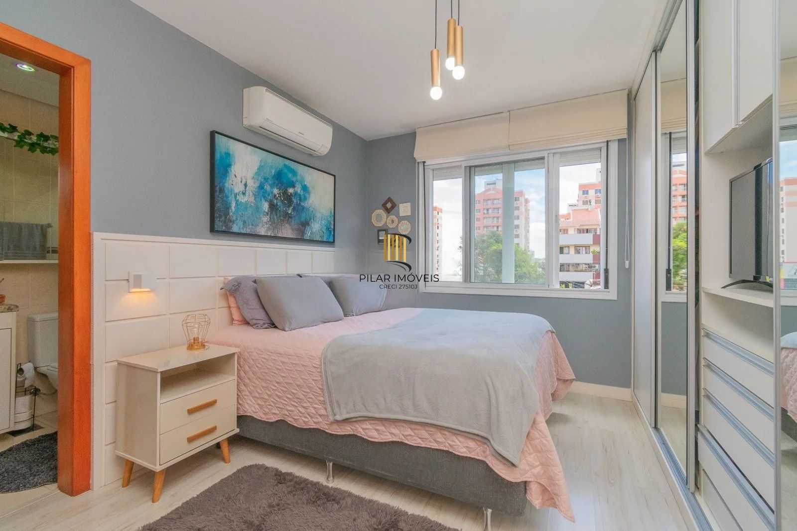 Apartamento com 76m², 2 quartos, 1 suíte, 1 vaga, no bairro Cristo Redentor