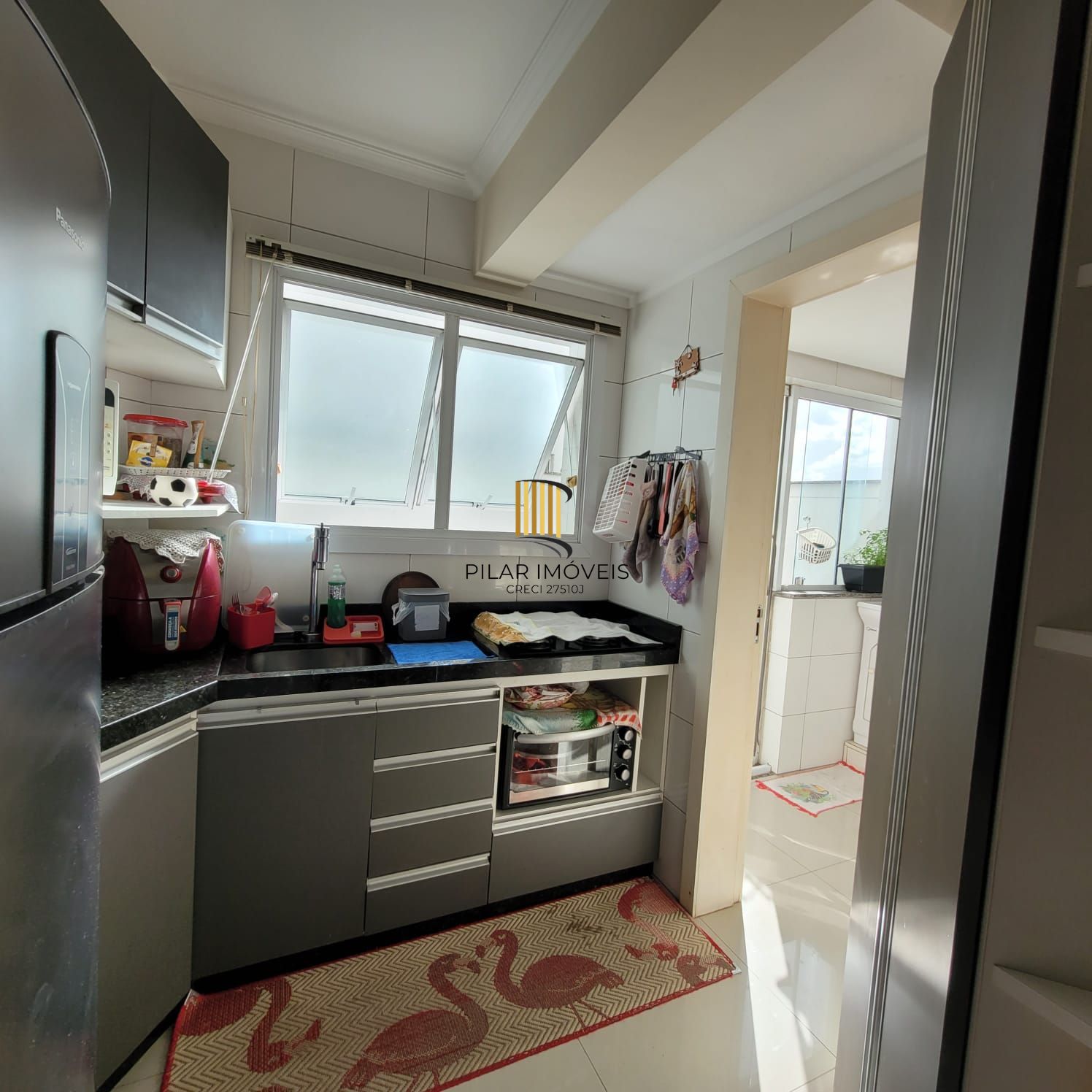 Apartamento com terraço, sacada, churrasqueira, 1 dor no Centro de Tramandaí