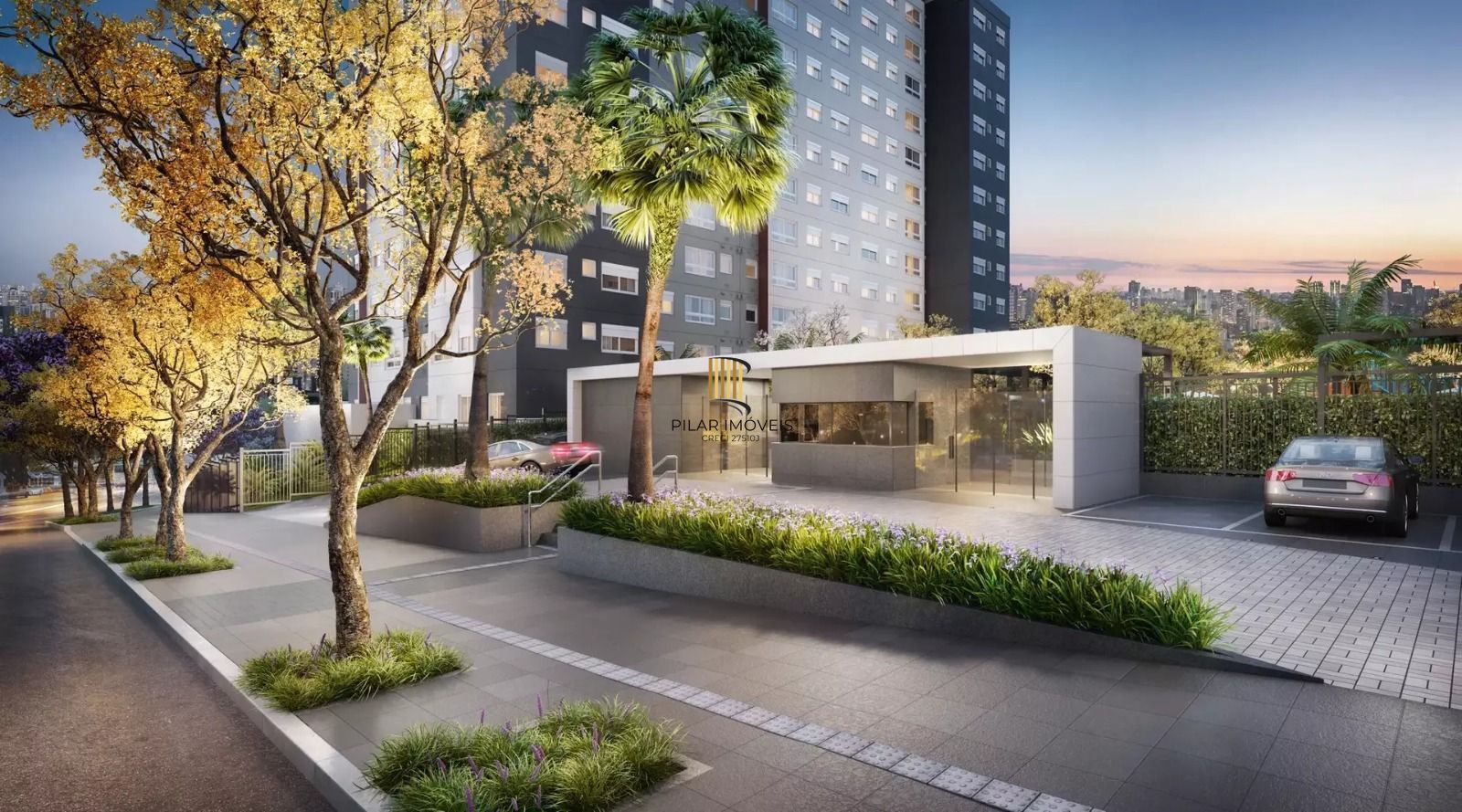 Apartamento de 02 dormitórios. 59m² privativos, churrasqueira e vaga, com suíte próximo Puc