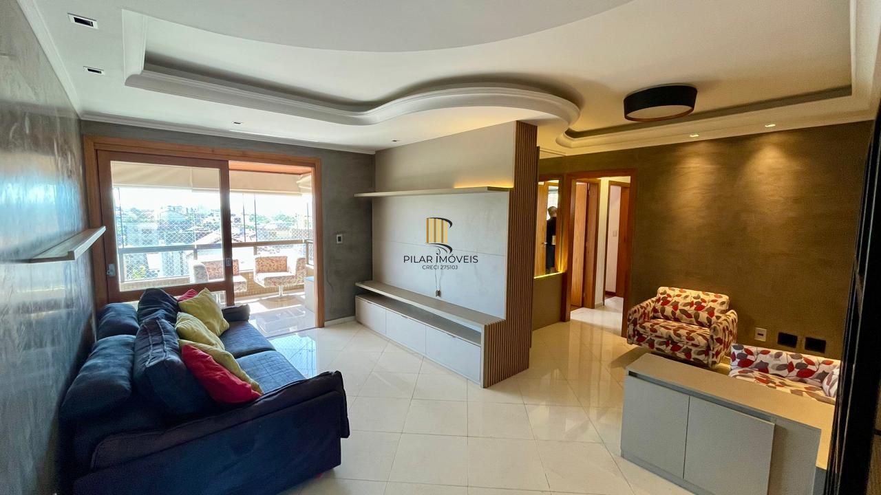 Apartamento mobiliado com sacada e churrasqueira