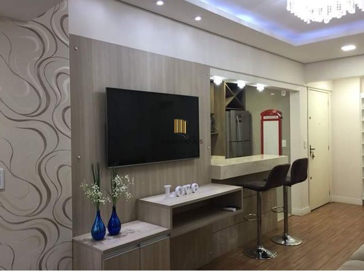 Apartamento 2 dorm, varanda integrada com churrasqueira no centro Cachoeirinha