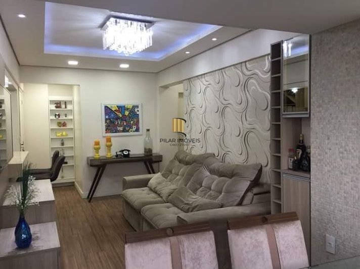 Apartamento 2 dorm, varanda integrada com churrasqueira no centro Cachoeirinha