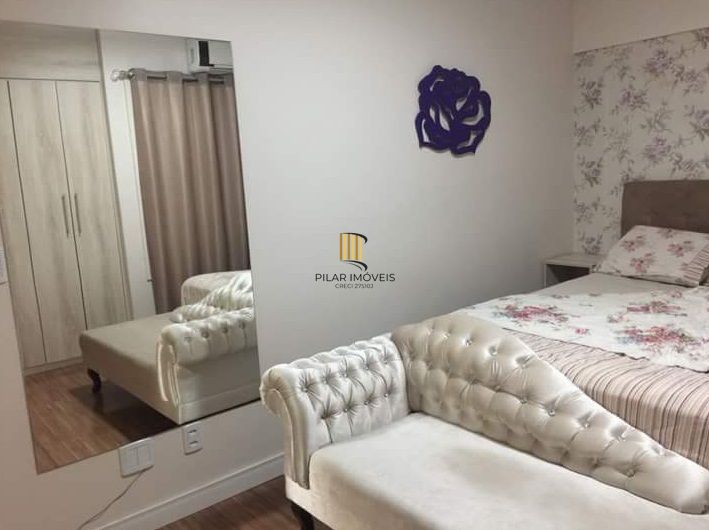 Apartamento 2 dorm, varanda integrada com churrasqueira no centro Cachoeirinha