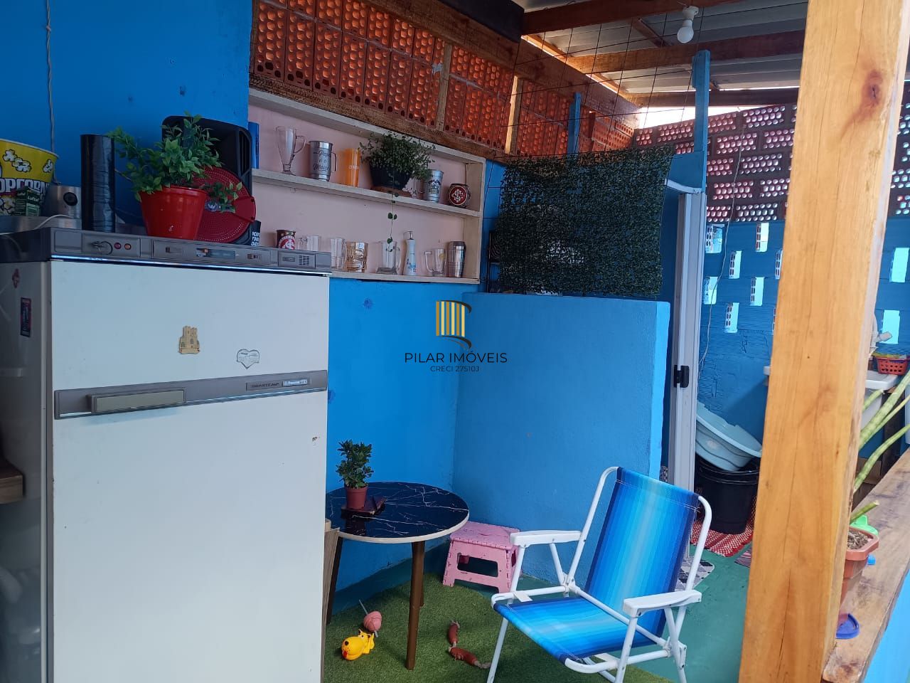 Casa de alvenaria com 3 dormitorios, e churrasquiera.  Jardim Carvalho