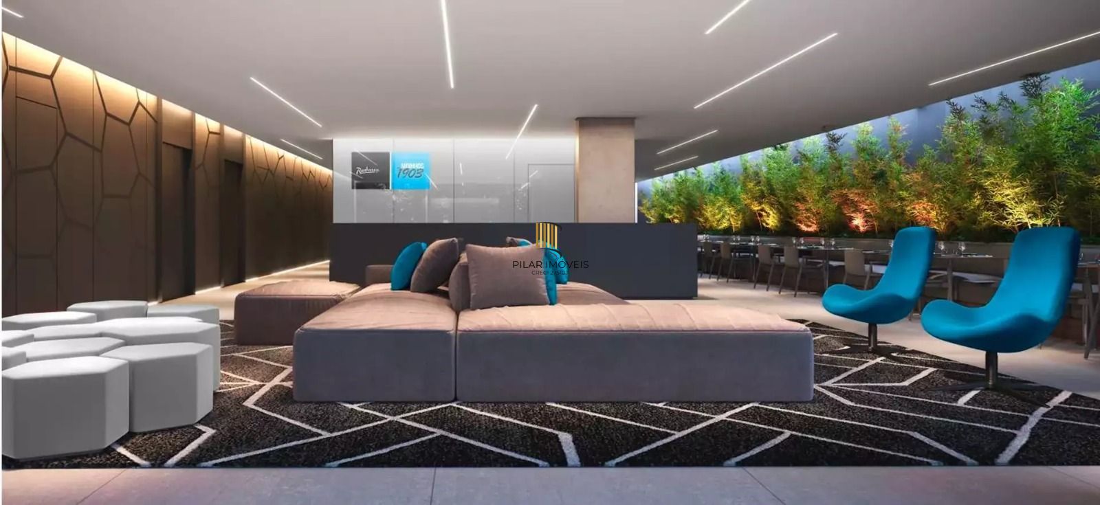 Cota de hotel no Park Plaza Grêmio – Andar Alto e Vista - Moinhos de Vento