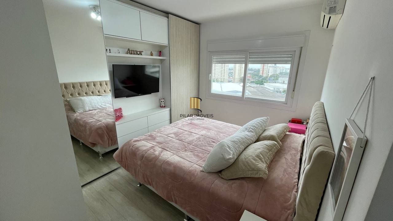 Apartamento de 2 Dormitórios, suíte, churrasqueira e 2 vagas.