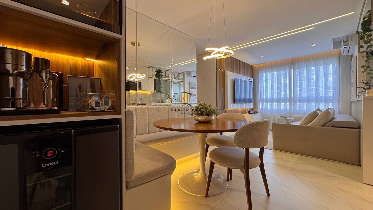 Apartamento mobiliado e equipado, andar alto, com churrasqueira – Jardim Lindóia