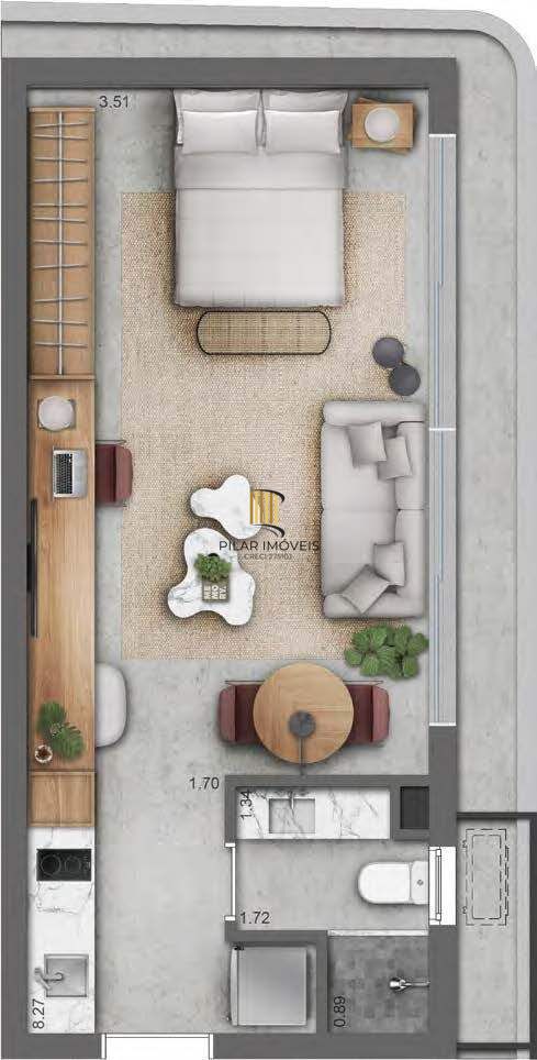 Apartamento Loft - Trend Downtown Nano