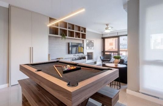 Apartamento Garden com 118m², com 2 dormitórios, 2 suítes, lavabo, churrasqueira, lareira e 2 vagas de garagem. - Pilar Imóveis