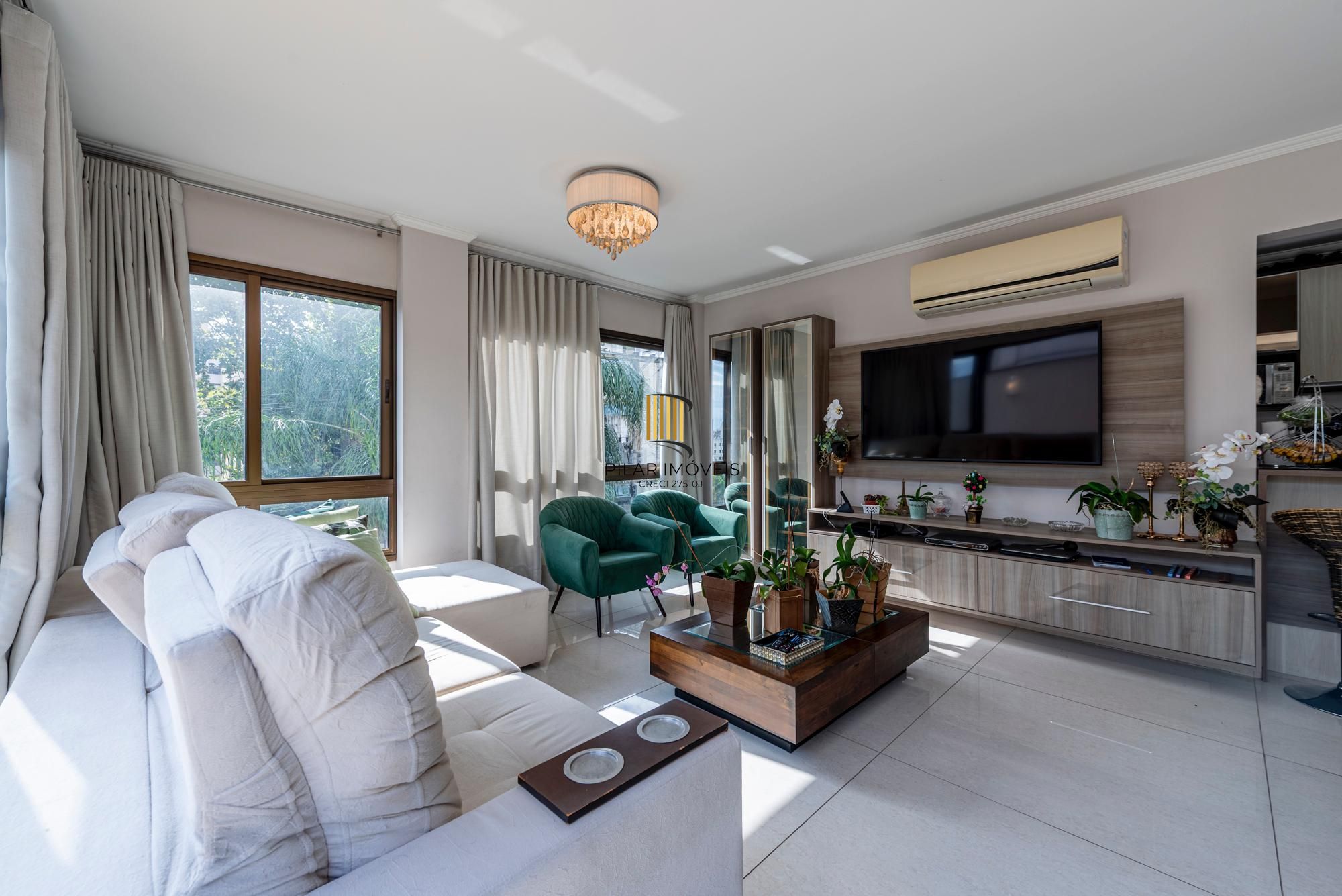 Apartamento garden com 2 suítes, pátio amplo e 2 vagas em localização valorizada