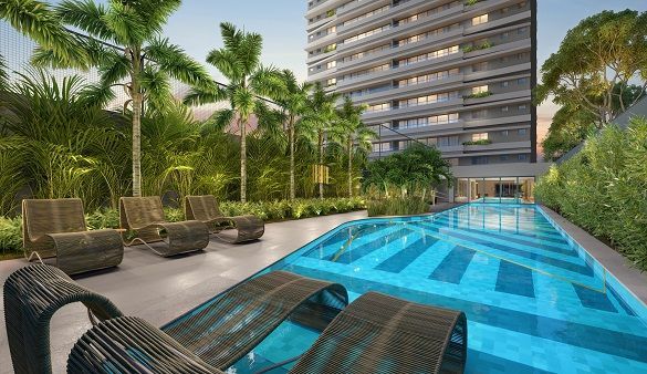 Apartamento na planta com 3 dor Garden Haus Porsche Consulting - Jardim Europa