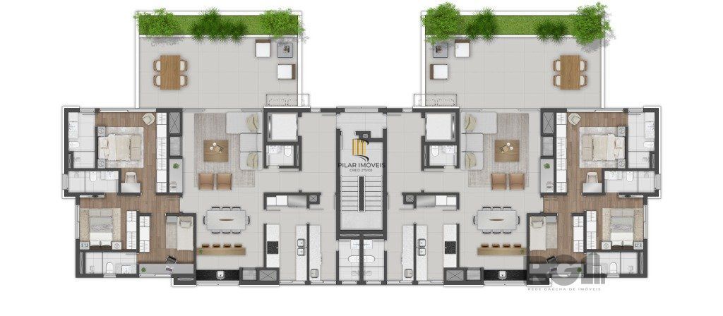 Apartamento 03 suítes no bairro Três Figueiras, ao lado do colégio Anchieta.