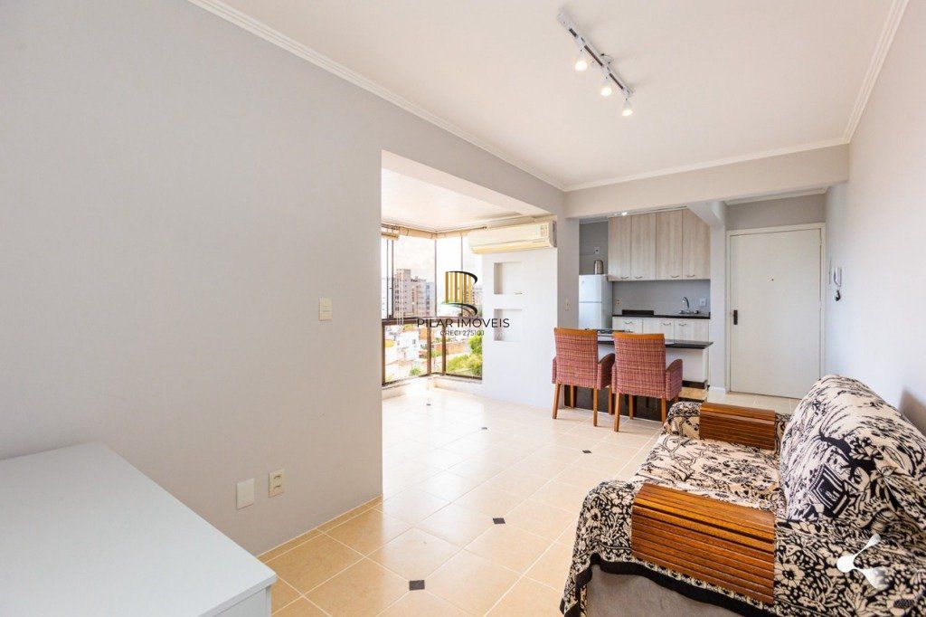 apartamento de 1 quarto no 7º andar - com garagem.