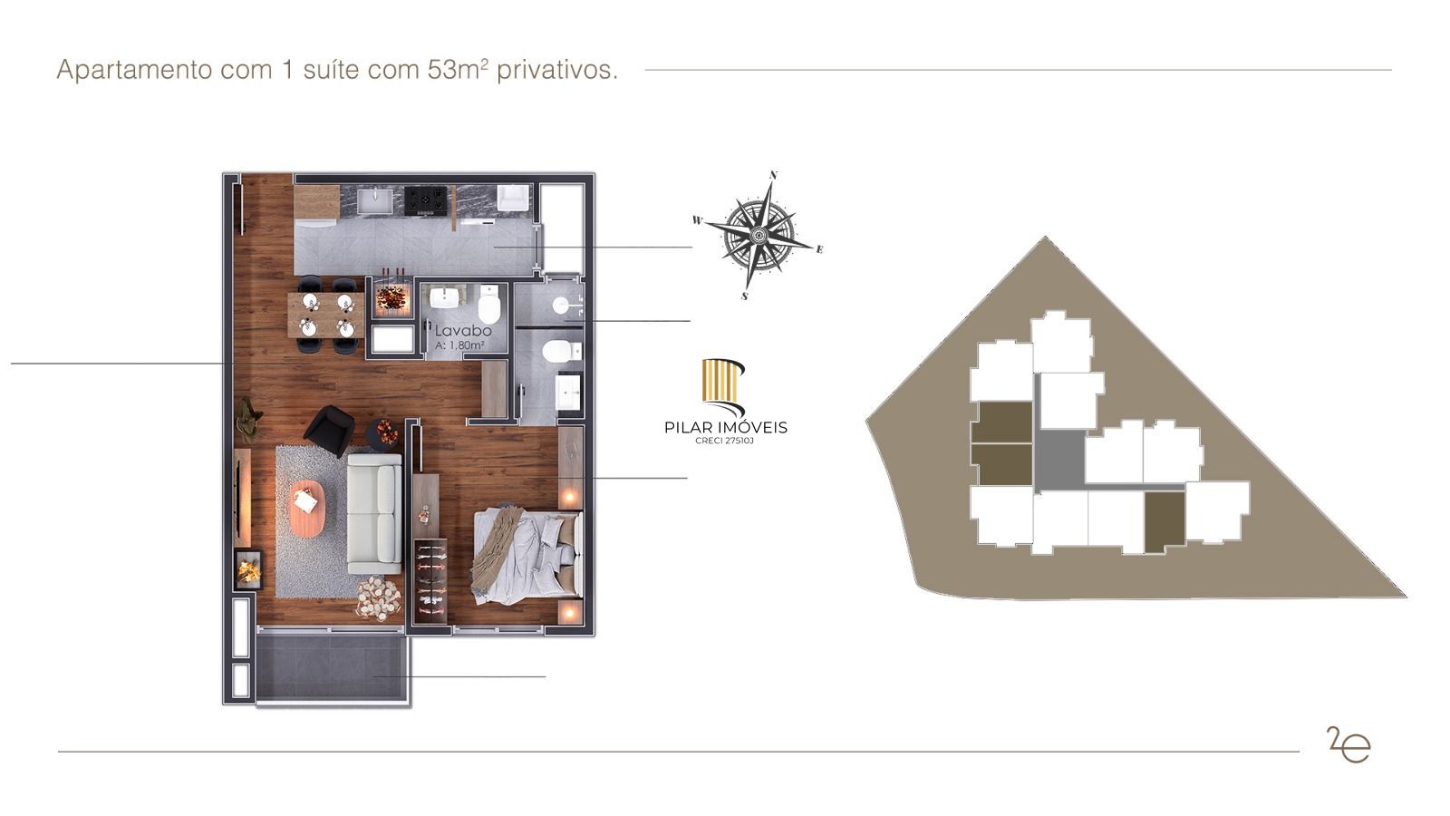 Apartamento 2 dormitórios no bairro Casa Grande