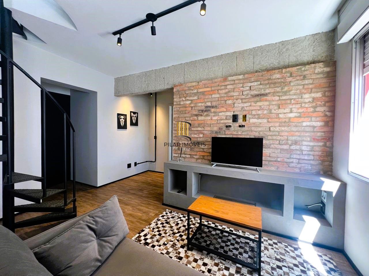 Cobertura 1 dormitório semi mobiliada com piscina e vaga no Bom Fim - Pilar Imóveis