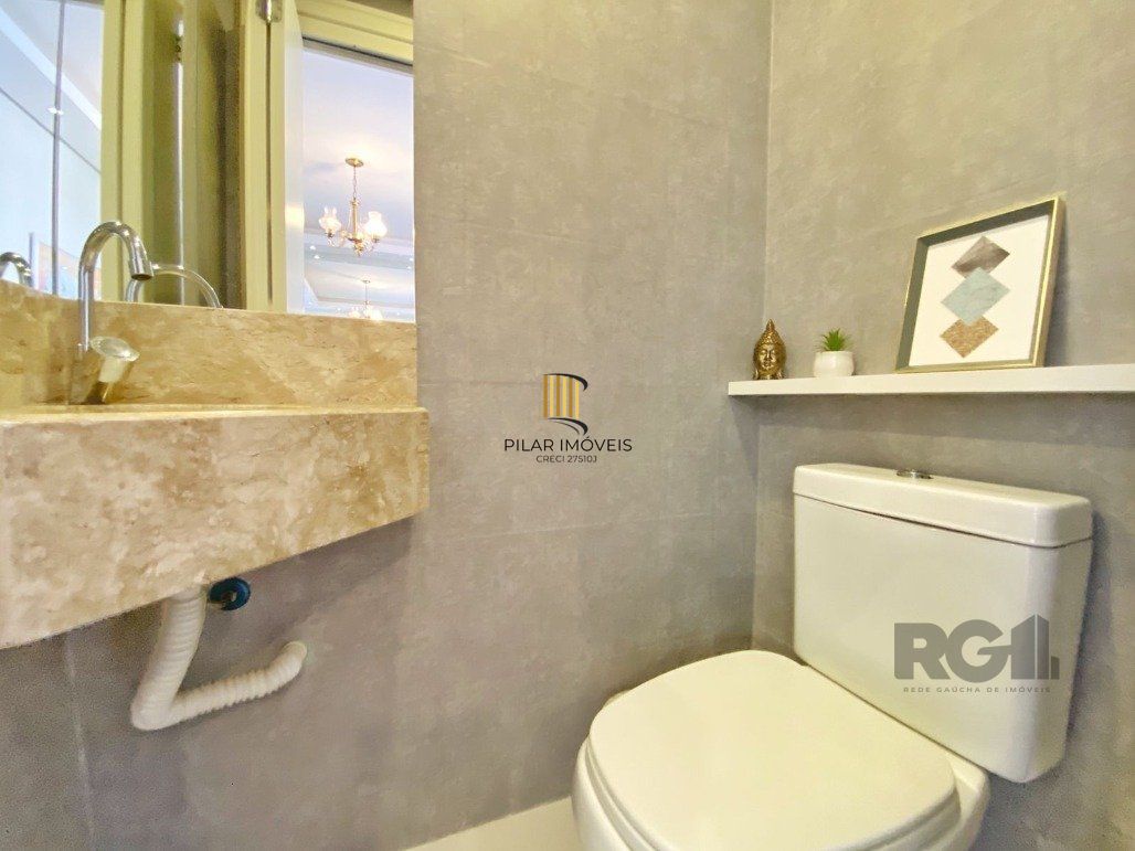 Excelente apartamento 1 dormitório com suíte , lavabo e vaga coberta