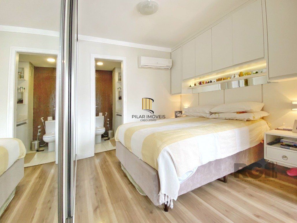 Excelente apartamento 1 dormitório com suíte , lavabo e vaga coberta