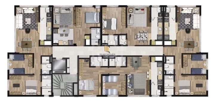 Excelente apartamento 2 dormitórios com box duplo próximo ao Zaffari Cabral
