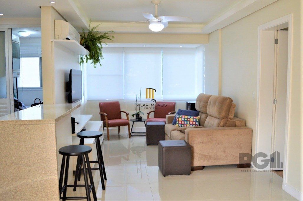 Excelente apartamento 2 dorm. sendo 1 suite, com terraço, churrasqueira, semimobiliado - 1 vaga dupla - Bairro Cidade Baixa