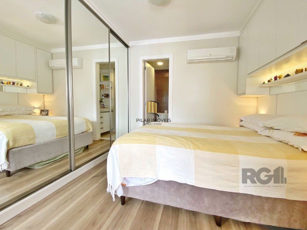 Excelente apartamento 1 dormitório com suíte , lavabo e vaga coberta