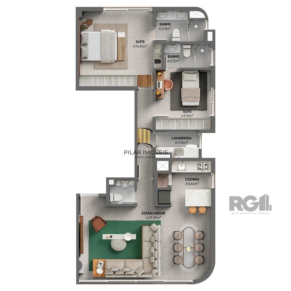 Apartamento 2 dormitórios no bairro Floresta