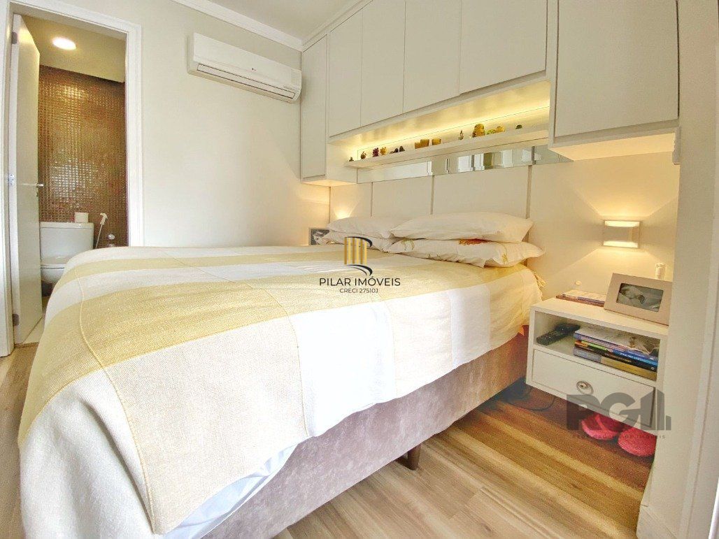 Excelente apartamento 1 dormitório com suíte , lavabo e vaga coberta