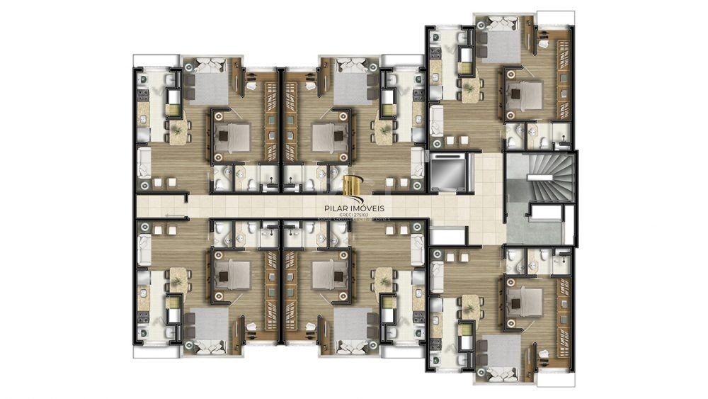 Apartamento 1 dormitório com suíte ,lavabo e vaga próximo ao Hospital Moinhos de Vento