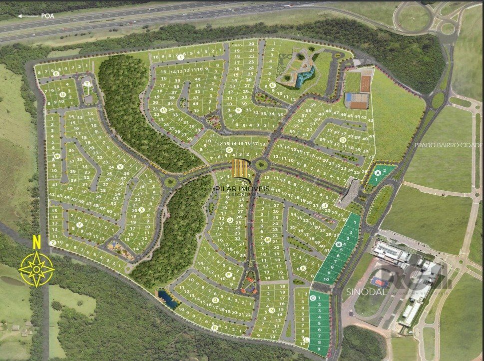 Terreno no Monet Residence Km 68 da Freeway Gravatai