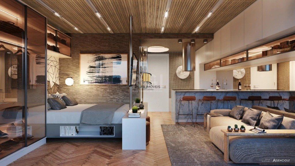 Apartamento para Venda - 24.9m², 1 dormitório, sendo 1 suites, 1 vaga - Cidade Baixa