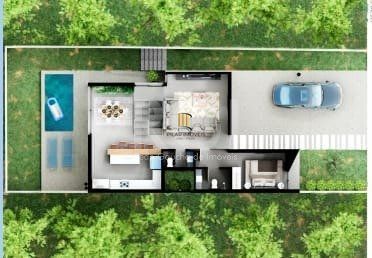 Casa Condominio para Venda - 244m², 3 dormitórios, sendo 3 suites, 2 vagas - Centro