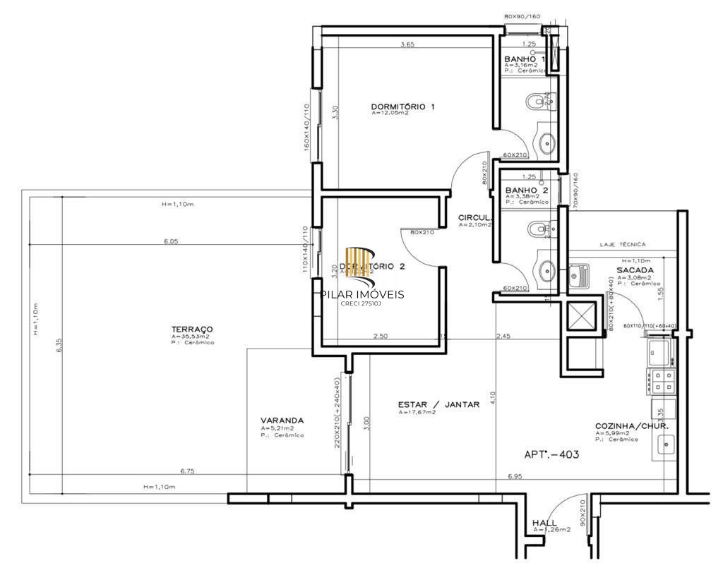 Apartamento para Venda - 115m², 2 dormitórios, sendo 1 suites, 1 vaga - Morro do Espelho