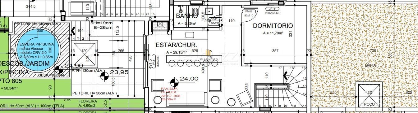 Cobertura para Venda - 199m², 4 dormitórios, sendo 2 suites, 3 vagas - Menino Deus