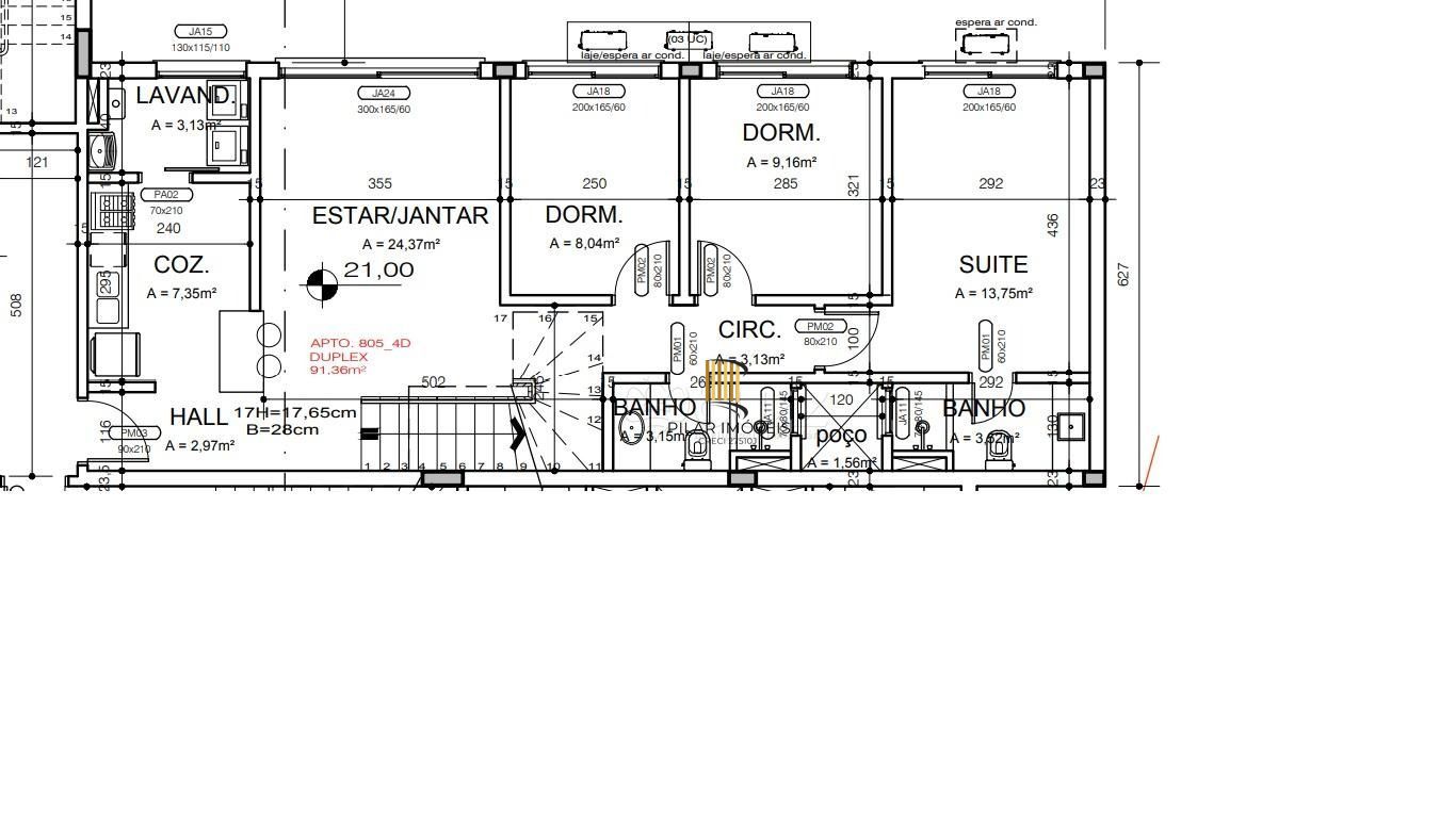 Cobertura para Venda - 199m², 4 dormitórios, sendo 2 suites, 3 vagas - Menino Deus