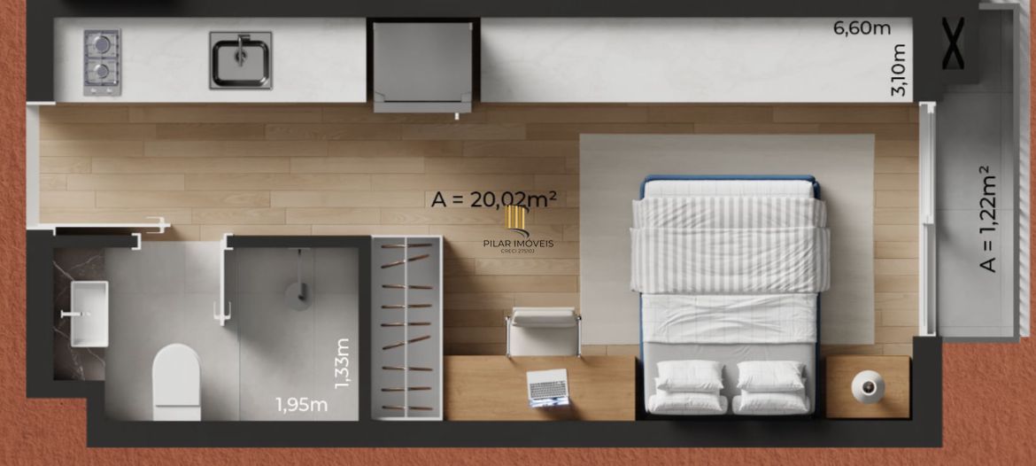 Apartamento no bairro Praia de Belas