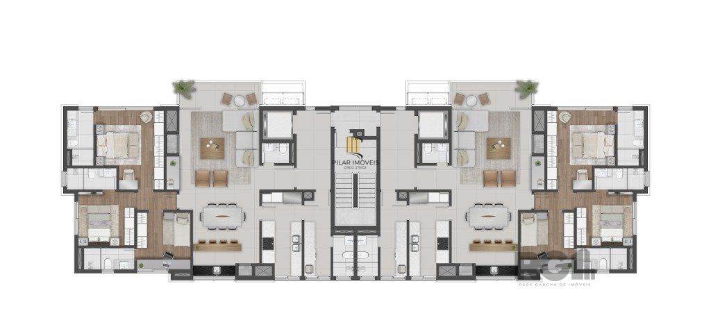 Apartamento 03 suítes no bairro Três Figueiras, ao lado do colégio Anchieta.