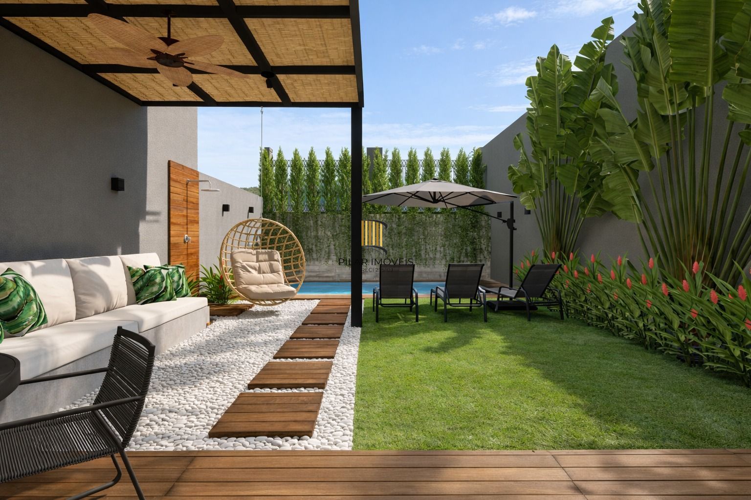 Casa em condomínio próximo do Barrashoppingsul - 3D com suíte e garden privativo